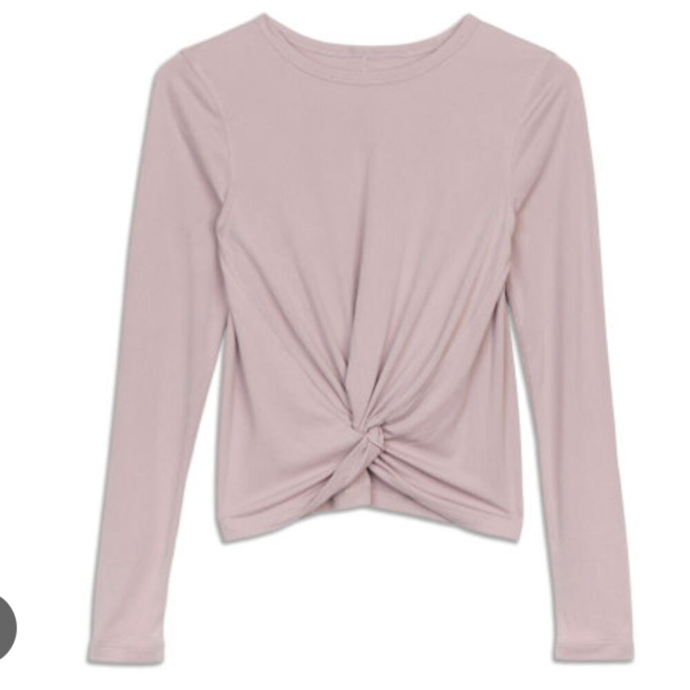 Lululemon Crescent Long Sleeve Shirt in Misty Pink size 6